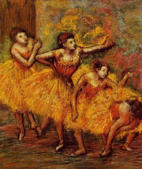 Four Dancers 1903 | Edgar Degas | Oil Painting Charles Angrand, Degas ...
