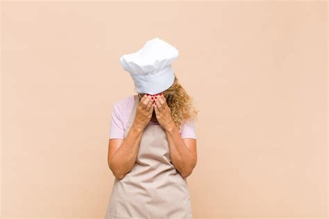 Premium Photo | Female baker feeling sad frustrated