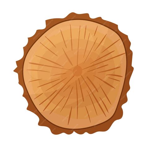 Premium Vector | A cut of wood a cut log a wooden texture