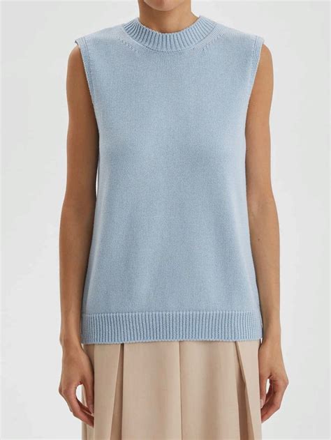 Топ без рукавов из хлопка, голубой in 2024 | Fashion, Womens fashion, Tops