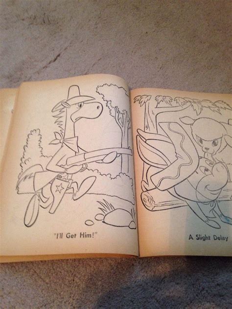1962 HANNA BARBERA QUICK DRAW MCGRAW WHITMAN COLORING BOOK Authorized ...