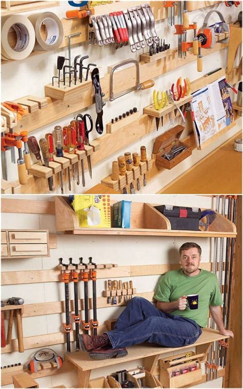 21 Inspiring Workshop and Craft Room Ideas for DIY Creatives | Diy storage shelves, Tool storage ...