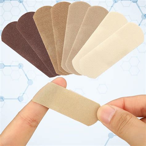 200 Count Skin Tone Flexible Fabric Adhesive Bandages for Wound Care