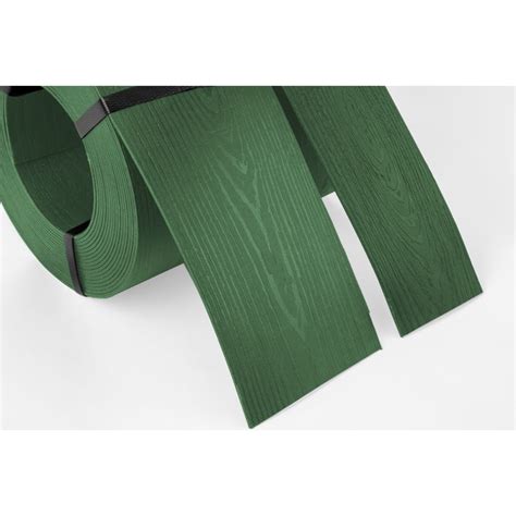 Fa hatású műanyag ágyásszegély tekercsben 10m x 7,8cm x 2,8mm, zöld