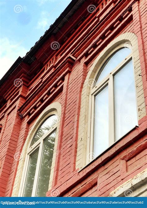 Pre-revolutionary Building in a Modern City Stock Photo - Image of