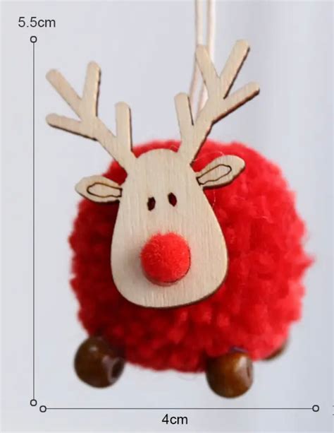 Mini Reindeer Pom Pom Decoration – The Christmas Junkie