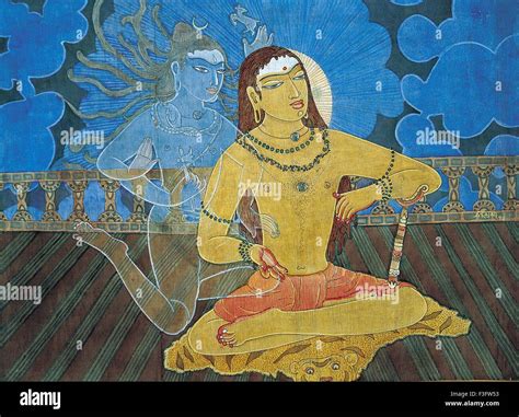 Artist S. Rajam hindu belief hinduism art meditation yoga artist Stock ...