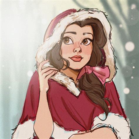 Download Belle In Winter Outfit Wallpaper | Wallpapers.com