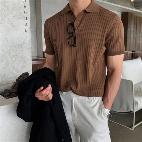 Поло Massimo Dutti, размер 50, цвет коричневый, Полиэфирное волокно 95% ...