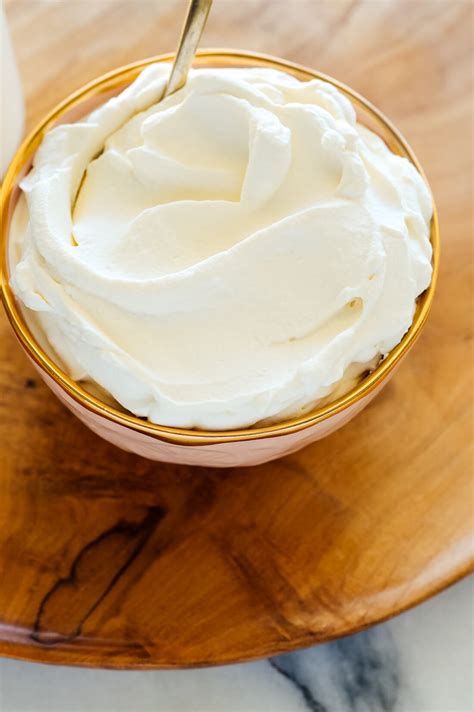 whipped cream  ice cream