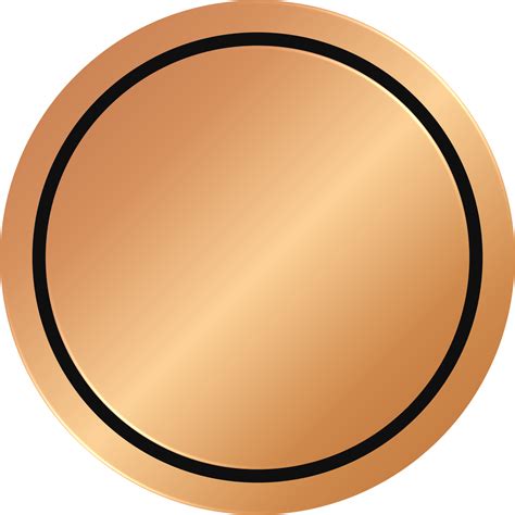 Bronze Circle Badge 11811878 PNG