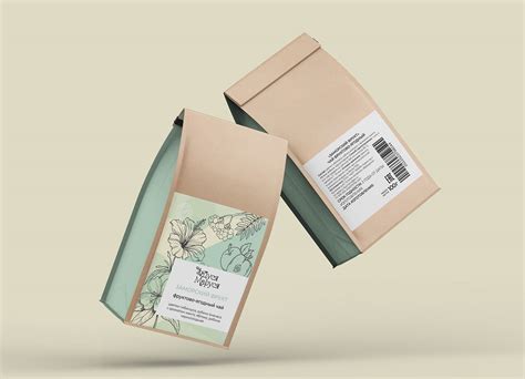 Логотип и дизайн этикеток для чая on Behance
