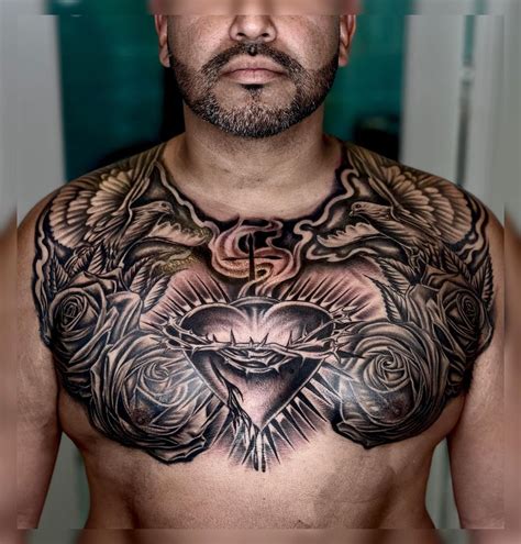 265+ Chest Tattoos for Men- Expressing Masculinity Through Ink - Psycho ...