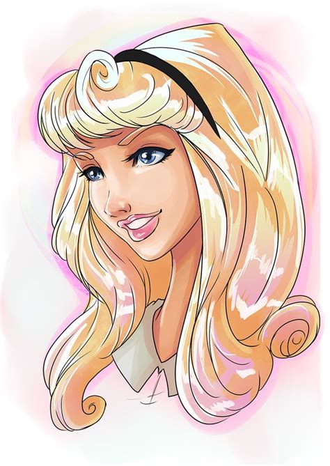 Aurora (Colored) by LalaKachu on DeviantArt | Disney fan art, Disney ...