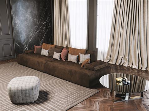 STELLAR | Nabuk sofa Sectional nabuk sofa By Scandal