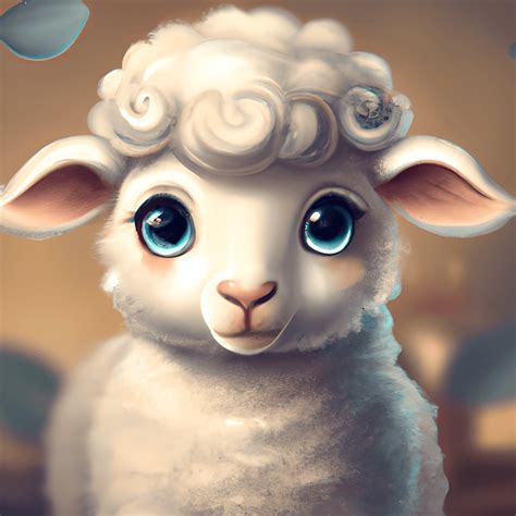 Cute Baby Lamb Nursery Art · Creative Fabrica