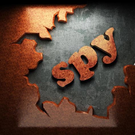 spy word of wood 6292219 Stock Photo at Vecteezy