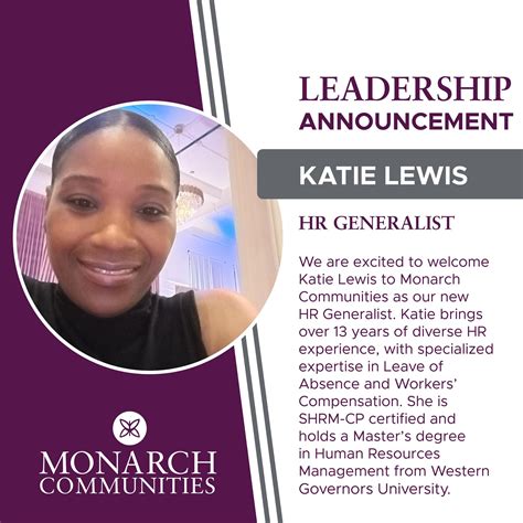 Brandywine - We are excited to welcome Katie Lewis as our new HR