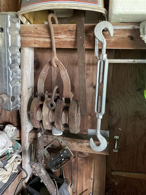 Overly large farm? pulley block : r/Skookum