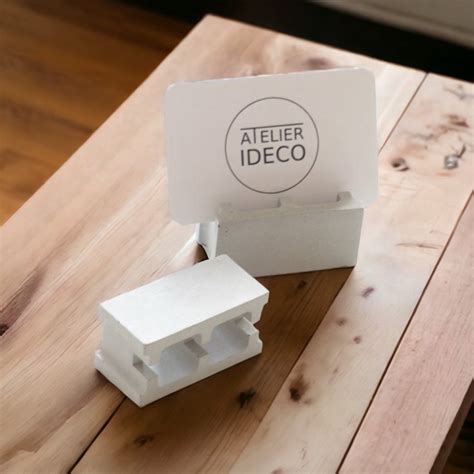 Atelier Ideco Set of Two Concrete Business Card Displays and - Etsy