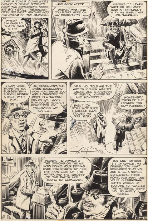 HOUSE OF MYSTERY #202 PAGE 2 NESTOR REDONDO COMIC ART SALE
