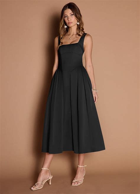eirlys black midi dress azazie