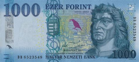 RealBanknotes.com > Hungary p203a: 1000 Forint from 2017