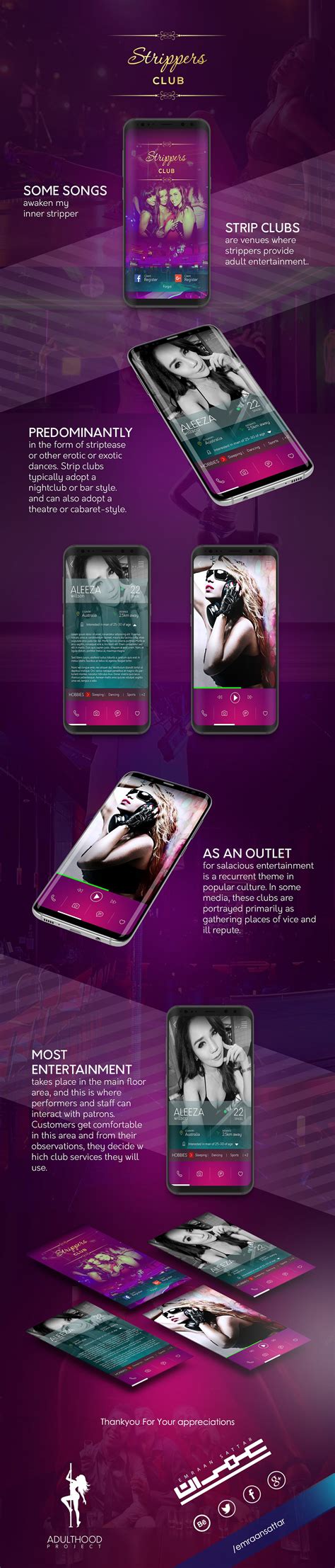 Strippers Club App on Behance
