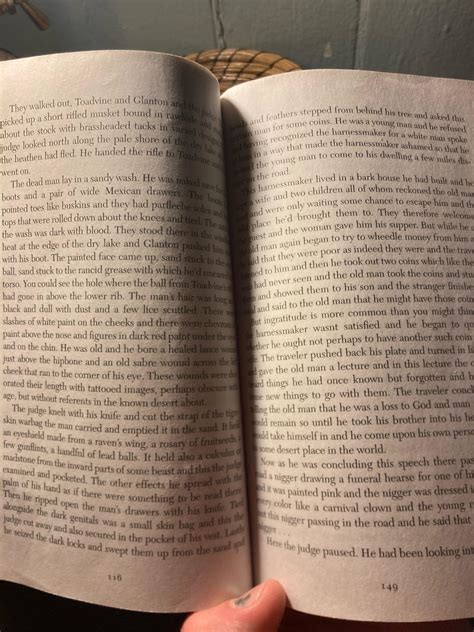 Reading blood meridian for the first time, my copy jumps from page 116