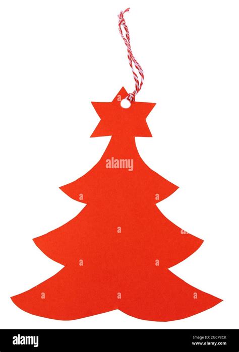 Red label isolated on white Stock Photo - Alamy