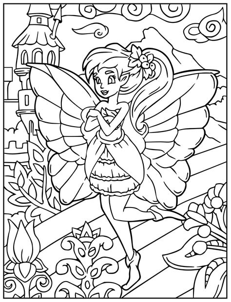 Desenhos de fada para imprimir e colorir | Como fazer em casa