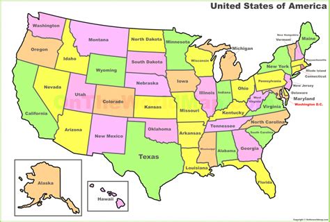 Interactive Visited States Map - Printable Map