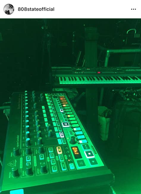 808 State using the RD-808 in a live show : synthesizers