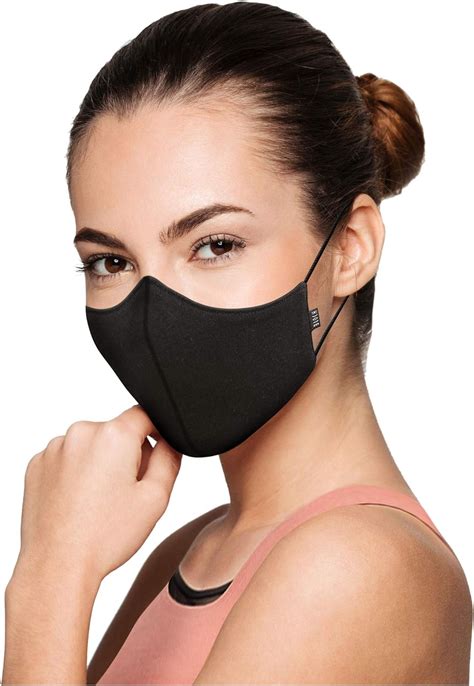Bloch Soft Stretch Reusable Face Mask (Pack of 3), Black, 3 Count (Pack ...