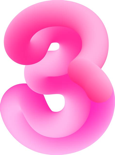 pink number   png