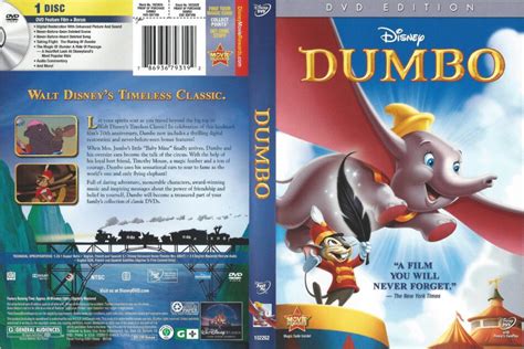 Dumbo dvd cover (1941) R1