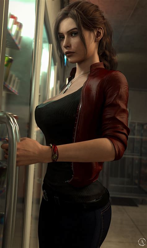 Claire Redfield; credits to @Aelf3d on X/Twitter Resident evil; 3d fan