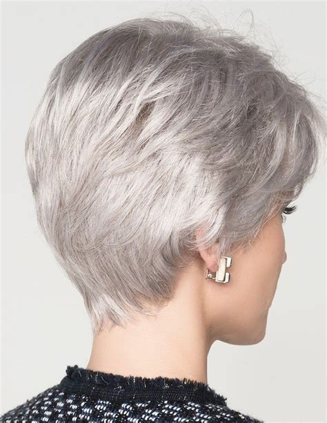 Natural Short Grey Hair Wig For Old Women - Rewigs.com