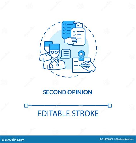 Second Opinion Concept Icon Stock Vector - Illustration of healthcare