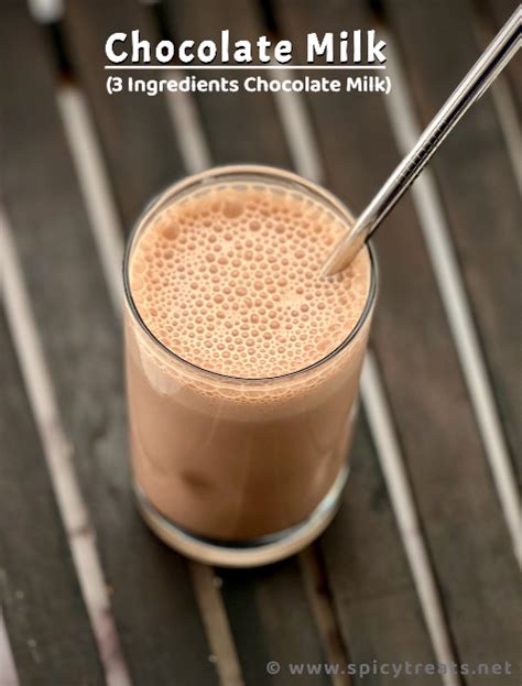 Spicy Treats: 3 Ingredients Chocolate Milk Recipe | Homemade Chocolate ...