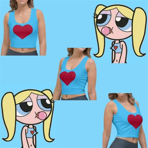 Powerpuff Girls Inspired City of Clipsville Bubbles Crop Top Cosplay ...