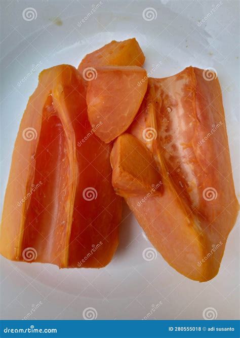 Papaya Fruit Looks Good Fresh Eaten in the Morning Stock Photo - Image