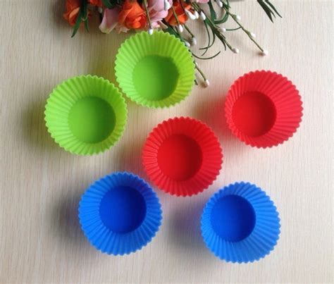 Силиконовая форма для выпечки AliExpress 12PCS Silicone Muffin Cases ...