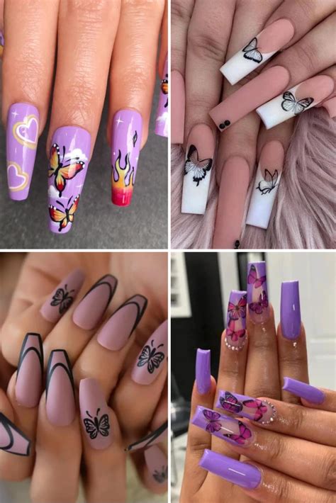 50 Pretty Butterfly Nail Designs To Wear This Season