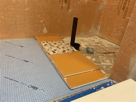 Can you stack kerdi board for shower floor? : r/Renovations