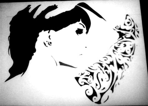Tatto Girl Stencil by SHVEPSEG on DeviantArt