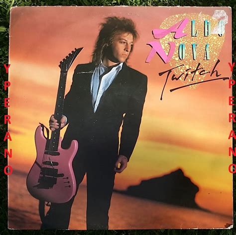 Aldo NOVA: Twitch LP 1985 with inner (photo + lyrics). Fiona, Michael ...