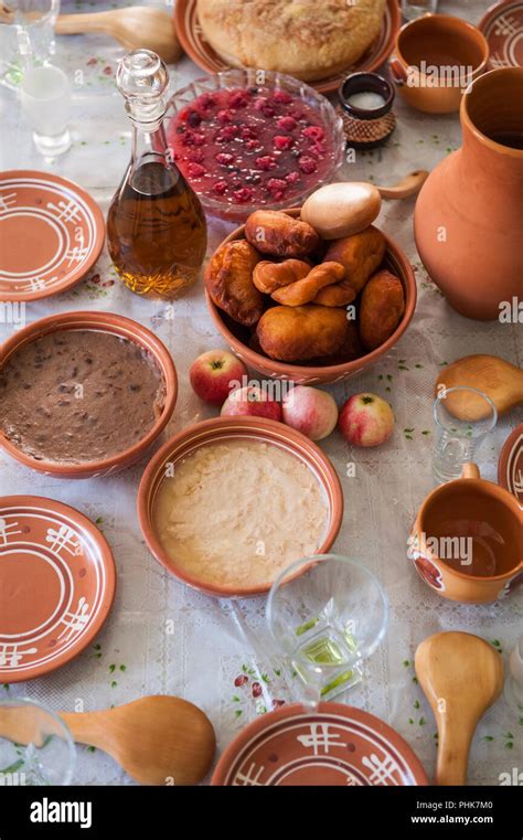 old slavonic food Stock Photo - Alamy