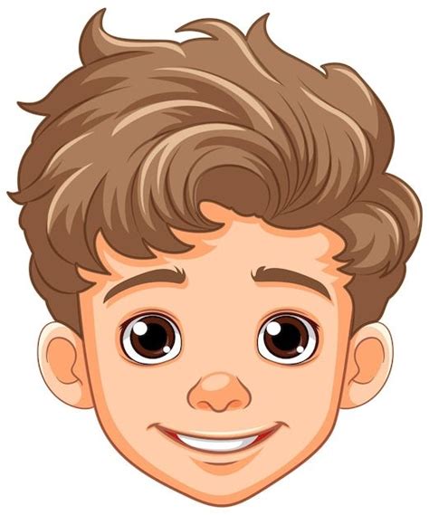 Free Vector | Boy cartoon head isolated in 2024 | Cartoon head, Cartoon ...