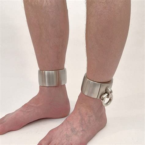mm ankle cuffs  stainless steel swedish collar